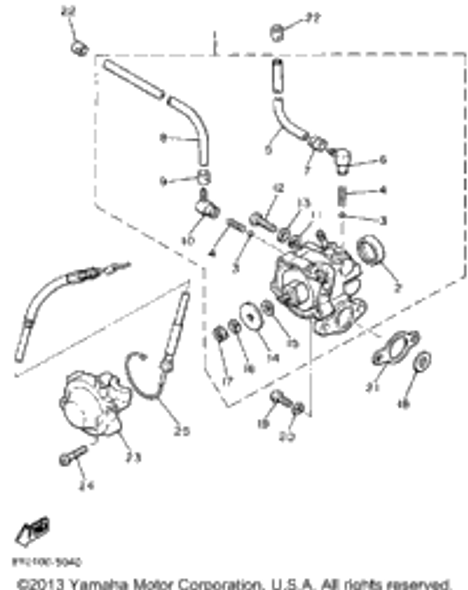 Hose 1985 SRV (SR540J) 90446-08210-00