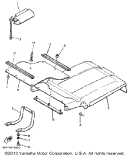 Nut, Nylon 1988 SNOSCOOT (SV80M) 95706-06300-00