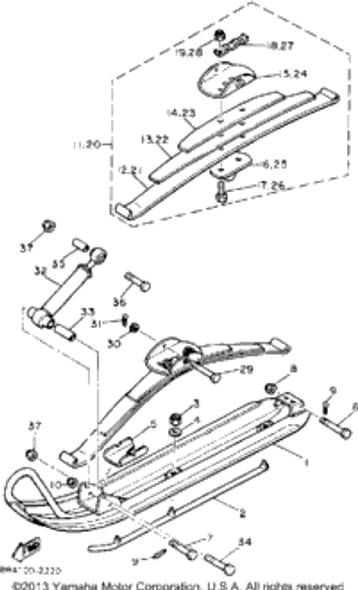 Bolt 1992 BRAVO (BR250S) 97001-08070-00