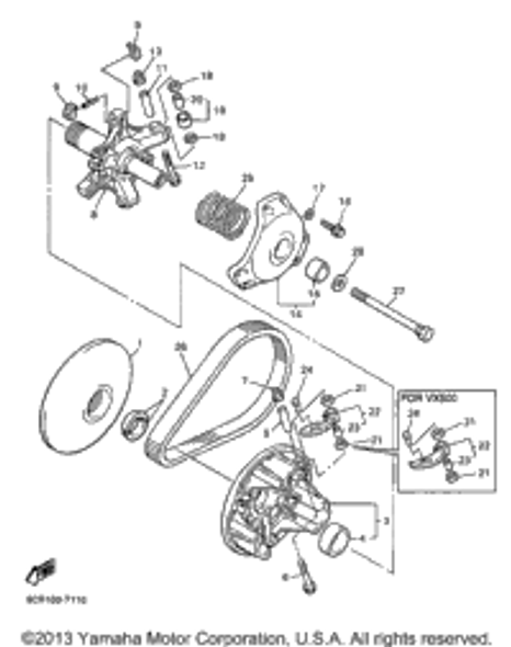 Washer, Plate 1997 VMAX 600 XT (VX600XTA) 90202-08204-00