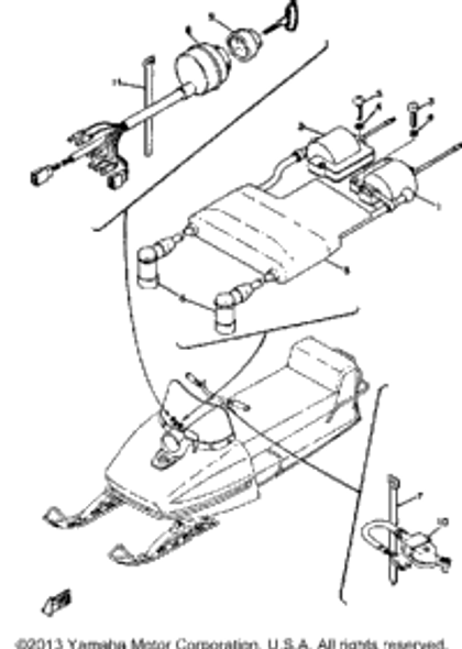 Band, Switch Cord 1972 SL433 437-83936-01-00