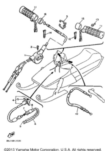 Rivet, Blind 1992 EXCITER II (EX570S) 90267-40076-00