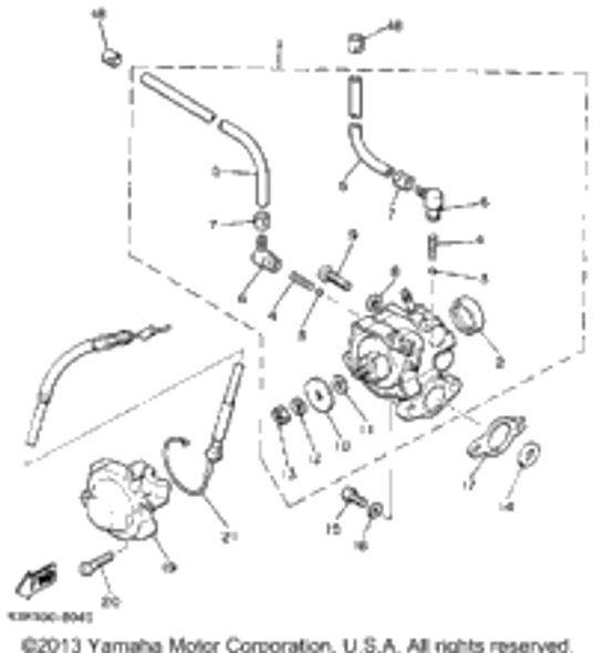 Hose 1990 VK540 (VK540EP) 91A30-03036-00