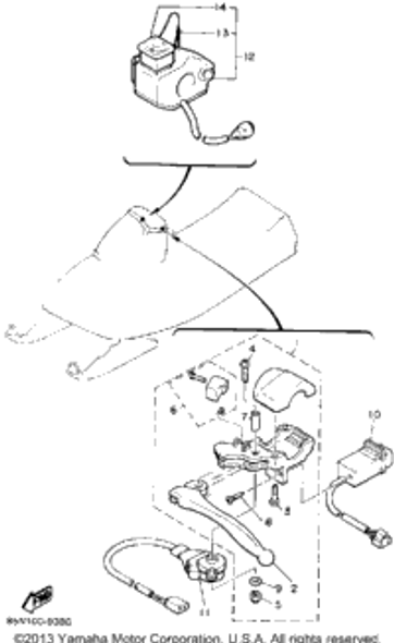 Screw, Pan Head 1990 OVATION LE (ELEC START) (CS340EP) 98501-05040-00