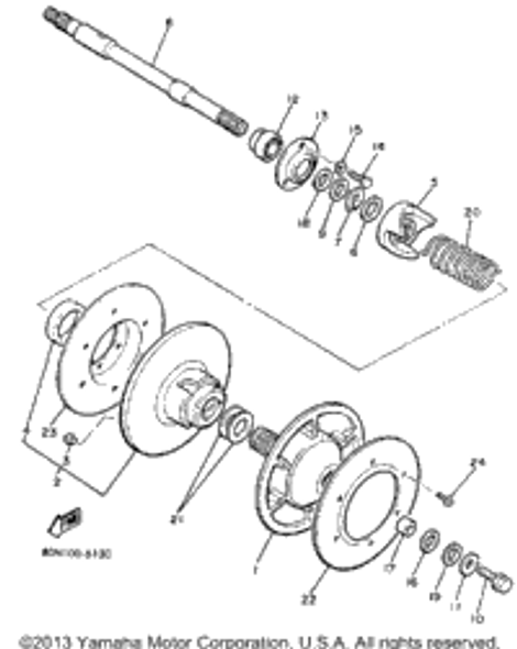 Washer, Plate (T20) UR1985 V-MAX (VMX540J) 90201-25526-00