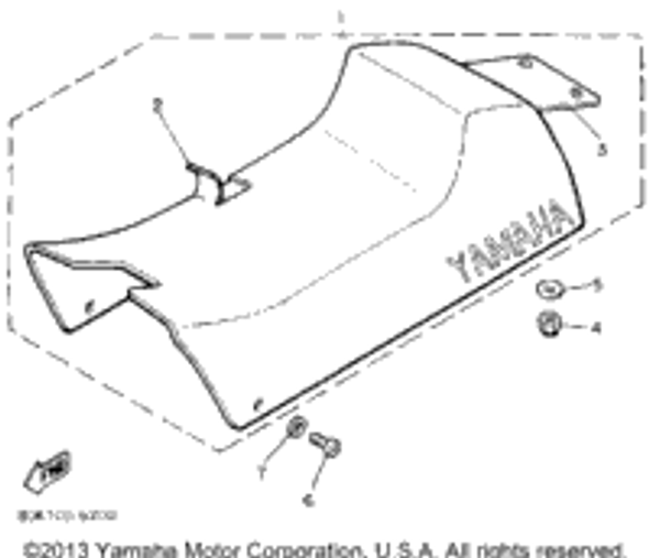 Washer, Plate 1988 PHAZER (PZ480M) 90201-08748-00