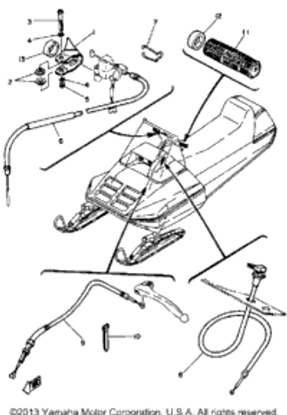 Nut, Nylon 1979 EC540C 95701-06300-00