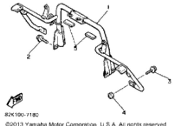 Bolt, Flange 1988 PHAZER (PZ480M) 95816-08012-00