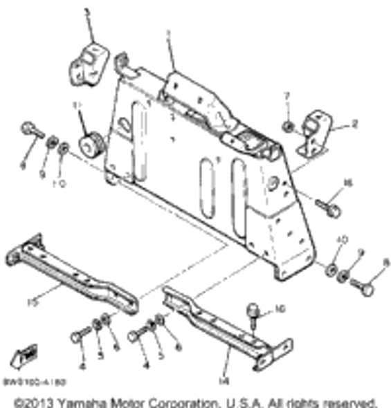 Washer, Plate 1984 ENTICER 340T (LONG TRACK) (ET340TH) 90201-061A5-00