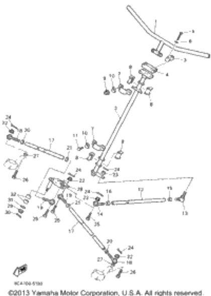 Nut, Self-Locking 1995 VMAX 600 DX (VX600DXV) 90185-10085-00