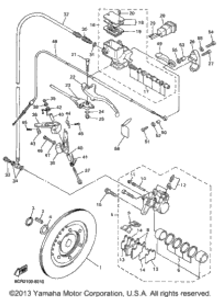 Bolt, Flange 1998 VMAX 500 XTR (ELEC START+REVERSE) (VX500XTRB) 90105-10634-00