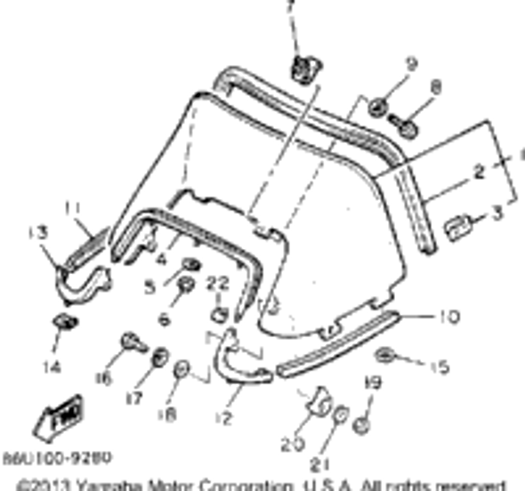 Nut, Spring 1990 SRV (SR540P) 90183-05019-00