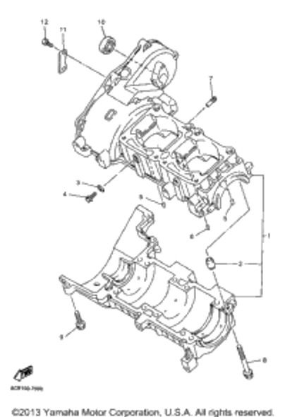 Washer, Plate 1997 VMAX 600 XTC (VX600XTCA) 90201-08087-00