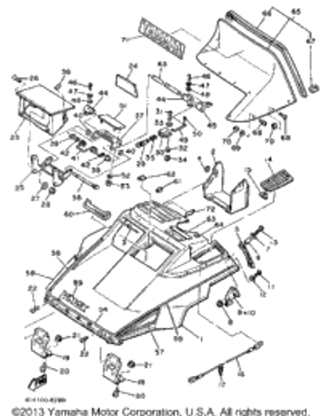 Screw, Bind 1985 V-MAX (VMX540J) 98980-06016-00