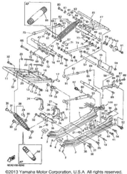 Nut, U 1998 VMAX 500 XTC (VX500XTCB) 95607-10100-00