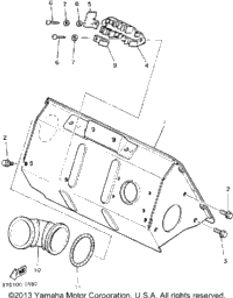 Screw, Pan Head 1992 BRAVO (BR250S) 98503-06014-00