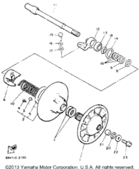 Shoe, Ramp 1993 VENTURE GT (VT480GTT) 8X6-17688-00-00