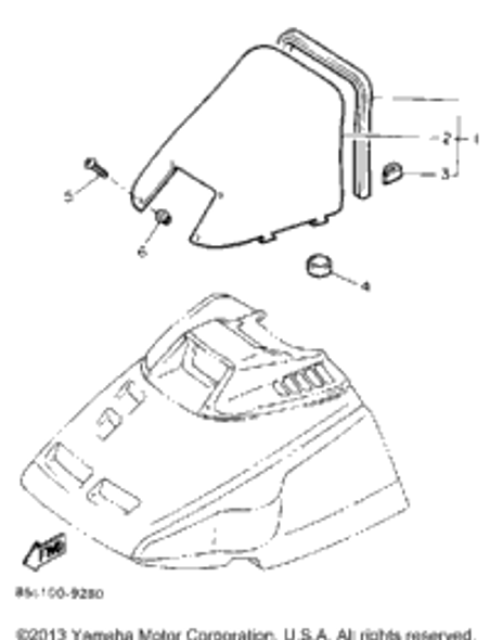 Nut, Flange 1990 OVATION LE (ELEC START) (CS340EP) 95701-05500-00