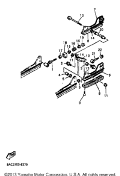 Bolt, Flange 1998 VK540 II (VK540EB) 95817-10030-00