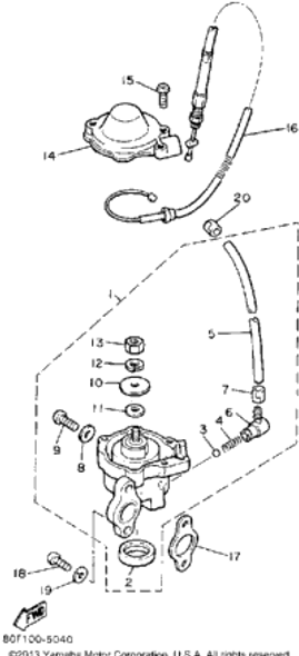 Nut 1992 BRAVO (BR250S) 95380-05600-00