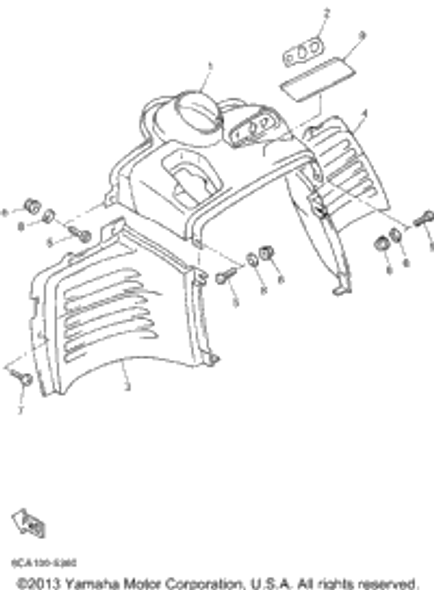 Washer, Plate 1995 VMAX 600 DX (VX600DXV) 90201-065F3-00