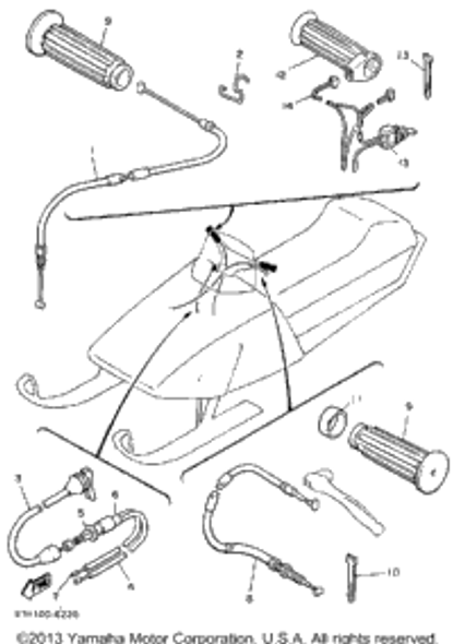 Band, Switch Cord 1990 PHAZER II (PZ480P) 437-83936-01-00