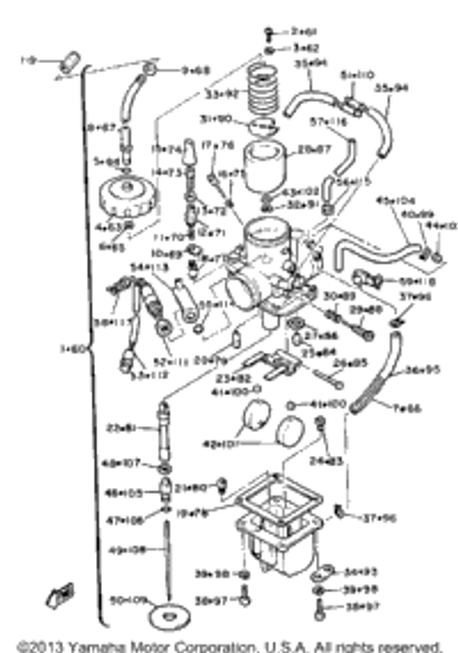 Cap 1985 V-MAX (VMX540J) 8A7-14169-00-00