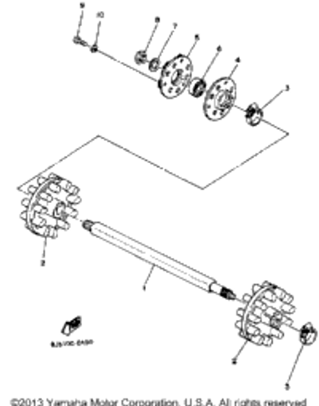 Housing, Front Axle 1984 ENTICER 340 (ET340H) 8F3-47551-00-00