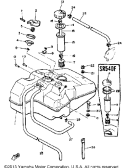 Filter Assy 1980 SR540D 8H5-24560-00-00