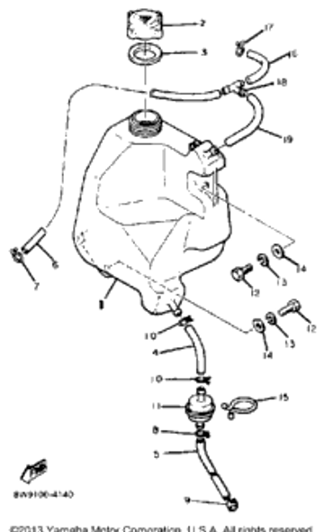 Strainer Housing Assy 1984 ENTICER 300 (ET300H) 8G8-13410-00-00