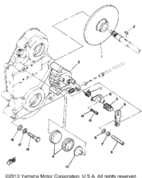 Pad, Caliper 2 1980 SRX440D 84X-25811-01-00