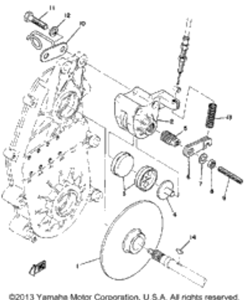 Pad, Caliper 2 1975 GPX433G 84X-25811-01-00