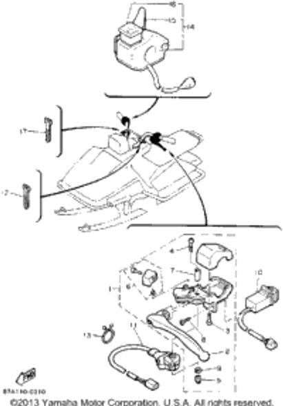 Stop Switch Assy 1990 SNOSPORT (ELEC START) (SV125EP) 8R4-82530-00-00