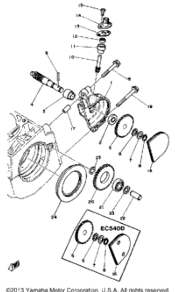 Bearing (B6000rs) 1979 EC540C 93306-00002-00