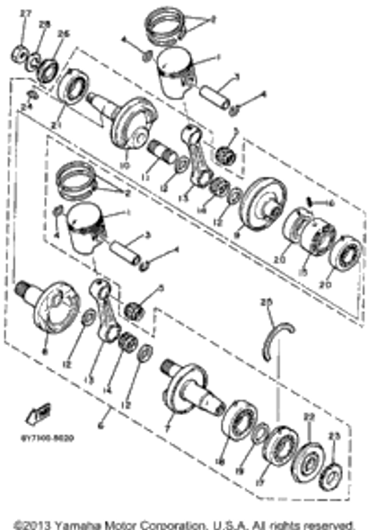 Oil Seal 1985 XL-V (XL540J) 93103-32156-00