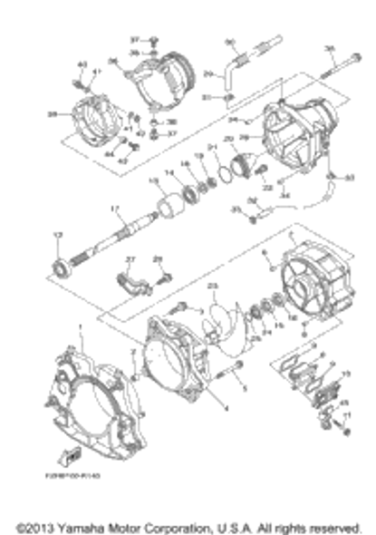 Housing, Impeller 2011  FX HO (FY1800K) 66V-51312-01-94
