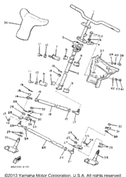 Holder, Bearing 1984 ENTICER 340T (LONG TRACK) (ET340TH) 84M-23872-00-00