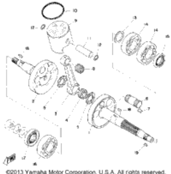 Pin, Piston 1975 SR292 214-11633-00-00