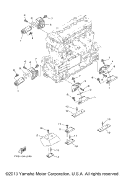 Bracket 1 2012  FX SHO (FA1800L) 6BH-41661-00-94