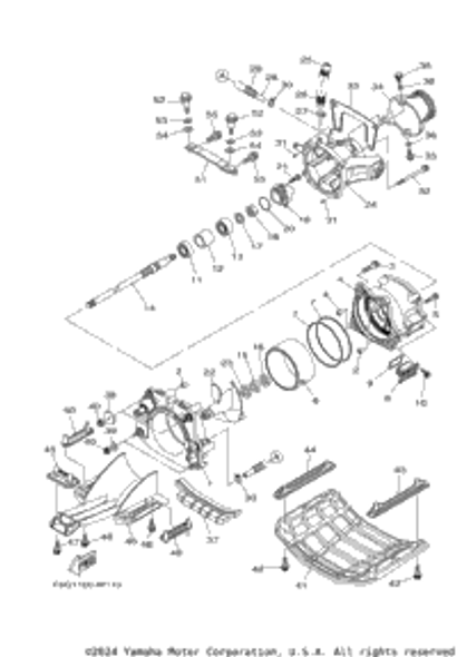 Housing, Impeller F6G0800421-0800430 2021  VX-C (VX1050GW) 6EY-R1312-00-00