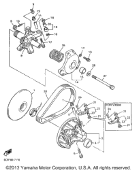 Spring, Compression UR AP (GR-P-GR) 1997 VMAX 600 XTC (ELEC START) (VX600XTCEA) 90501-585J3-00