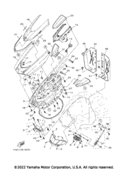 Lid, Engine Room (Lbs2) 2022  FX SVHOWITH AUDIO_F (FX1800DX) F5G-U517B-01-P3