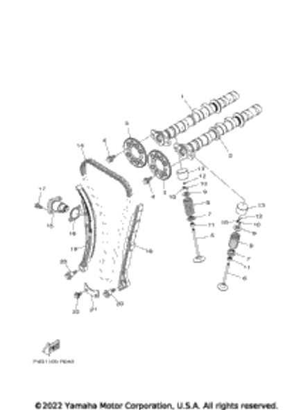 Camshaft Assy 1 2022  EX LIMITED (EX1050DX) 6EY-12170-00-00