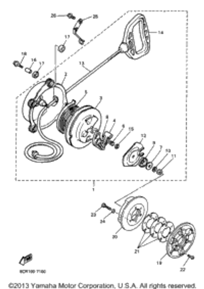 Spring, Starter 1997 VMAX 600 XT (VX600XTA) 8F3-15713-01-00