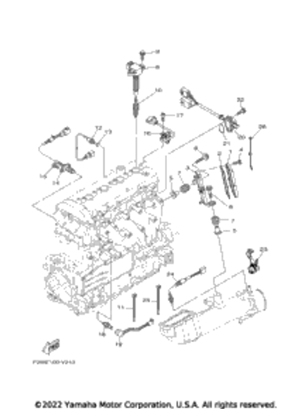 Ignition Coil Assy 2023  GP1800R HO_HOWITH A (GP1800BY) 6S5-82310-02-00
