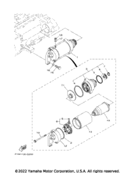 Front Bracket Assy 2022  FX HOWITH AUDIO_FX (FX1800JX) 6S5-81830-00-00