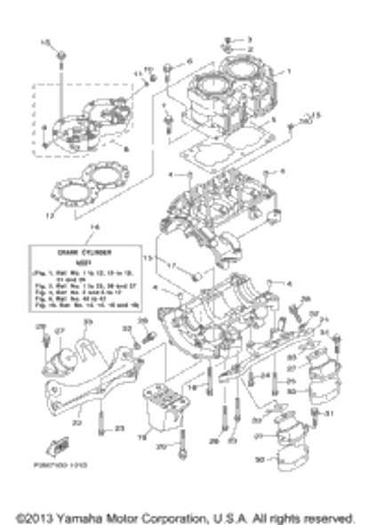 Head, Cylinder 1 2002  XL700 (XL700A) 62T-11111-00-94