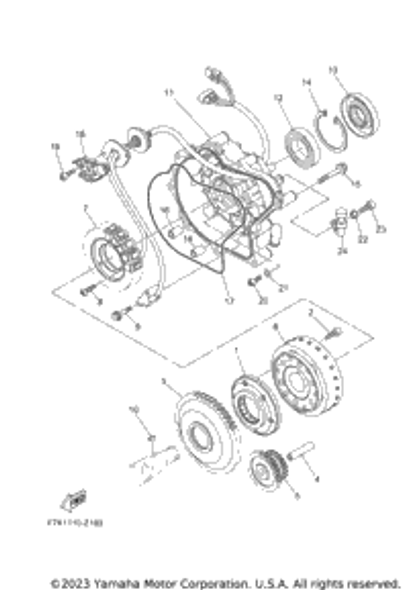 Starter One-Way Assy 2024  VX CRUISER HOWAUD_V (VX1900CA) 6S5-15590-00-00