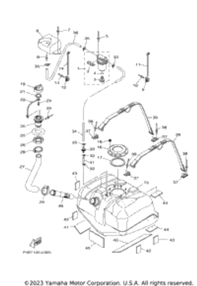 Tank, Fuel 2019  VXR (VX1800AU) F2S-U7711-02-00