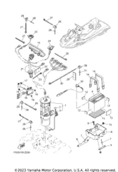 Wire Harness,1 2024  CRUISER HO (FX1900AA) F5G-U0891-00-00